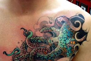 Tetovaža Cthulhu: nezaslišane skice z morsko pošastjo
